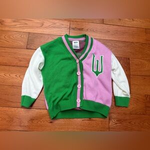 Wicked The Movie Toddler Button Up Cardigan